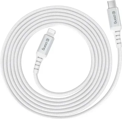 Immagine prodotto di Crong Armor Link - Cavo di ricarica rapida USB-C Lightning MFi 150 cm (bianco)