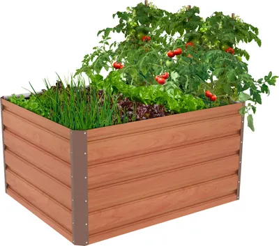 Produktbild von Hochbeet G21 Daisy 100 x 80 x 52 cm, Metall, braun