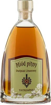 Produktbild von Dwojniak Tatrzanski Litworowy 200 ml | Met Honigwein Metwein Honigmet | 200 ml | 16% Alkohol | nalewkatatrzanska.pl | Geschenkidee | 18+