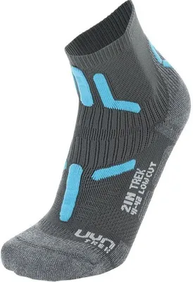 Produktbild von UYN Low Cut Trekkingsocken doppellagig Damen anthracite/turquoise 35-36