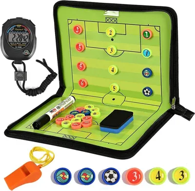Produktbild von Maxee Fußball Taktiktafel Trainermappe mit Magneten und Zubehör