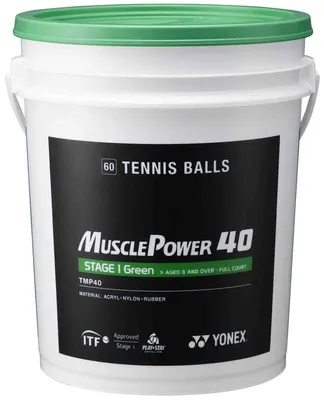 Zdjęcie produktu dla Piłki tenisowe Yonex TMP40 60 Stage 1 Green