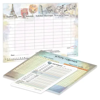 Immagine prodotto di Collezione di giochi PRICARO "World", set da 3