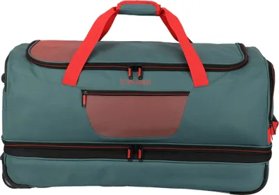 Produktbild von travelite Reisetasche Trolley Basics Wheeled Duffle Expandable Green / Orange dunkelgrün 70cm