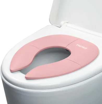 Produktbild von Mini Potty 2-in-1 Toiletttrainer, Klappbare Toilettschüssel, Rosa, für Töpfchentraining