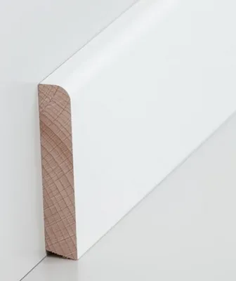 Produktbild von Sockelleiste Massivholz 13 x 70 x fallende Längen bis ca. 2500 mm Buche Massivholz Fußleiste by PROVISTON 62.5 Meter | 25 Stück