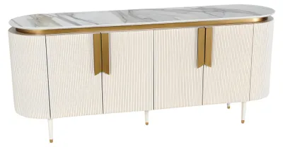 Obrázok produktu pre Elegantný béžový drevený príborník v modernom dizajne