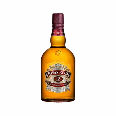 Produktbild von Chivas Regal 12 Jahre Blended Scotch Whisky, Whiskey, Schnaps, Spirituose, Alkohol, Flasche, 40 %, 1 L, 70573000