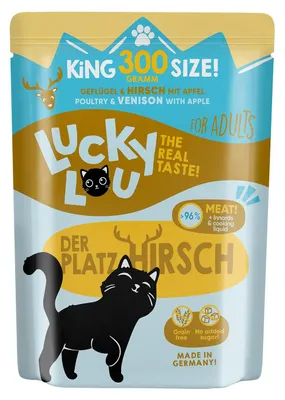 Produktbild von Lucky Lou Lifestage Adult Geflügel & Hirsch 6x 300 g