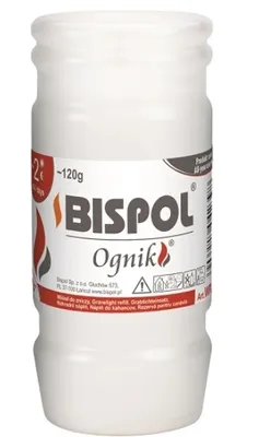 Zdjęcie produktu dla Bispol, Ognik WP2N, Wkład do zniczy, parafinowy, 1 sztuka