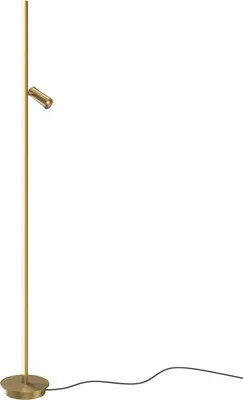 Produktbild von LED Stehlampe Dimmer Aluminium Metall verstellbar 155 cm hoch in Messing warmweiß 3000 K 800 lm Modern