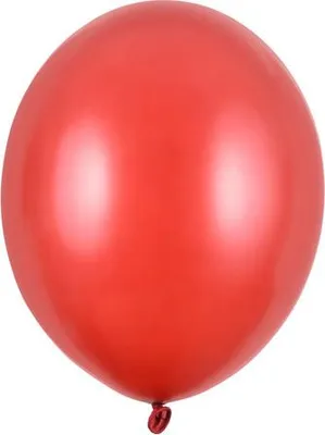 Produktbild von Strong Balloons 27cm, Metallic Poppy Red (1 Packung / 100 Stück)