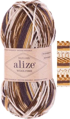 Produktbild von Strickgarn Alize Wooltime 100g 75% Wolle 100 Strickgarn Häkelgarn Farbwahl