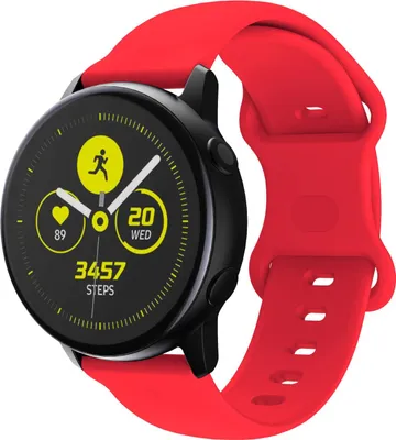 Produktbild von Armband 22mm für Samsung Galaxy Gear S3/Gear 2/ Huawei Watch GT Watch 2 Pro Ticwatch Pro Pepple Time in Rot