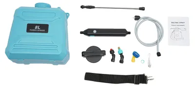 Imagen del producto de Pulverizador, capacidad de 8 litros, vara telescópica ajustable, color azul
