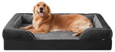 Produktbild von Orthopädisches Hundebett Memory Foam Waschbar 107x81x17 cm Schwarz