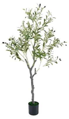 Obrázek produktu pro Umělý olivovník, realistický design, pro vnitřní i venkovní použití, 120 cm