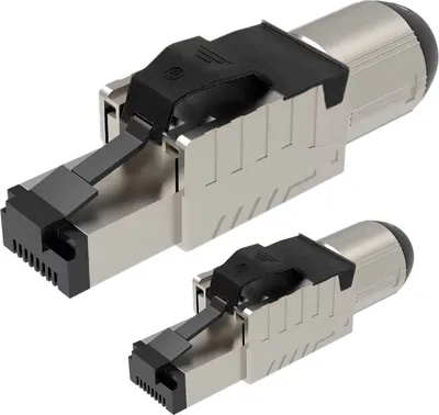 Produktbild von Netzwerkstecker Cat8 Cat8.1 RJ45 Stecker 2x Steckverbinder werkzeuglos geschirmt