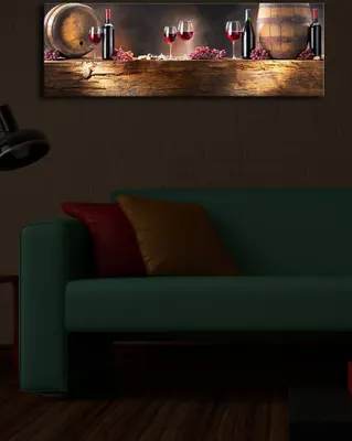 Obrázek produktu pro Wallity, 3090İACT- SHN1211, Barevné, Obrazy na plátně, 30 x 90 cm, 100% semišové plátno