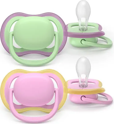 Obrázek produktu pro Philips AVENT Dudlík SCF087/12 ultra air, Klasický dětský dudlík, Ortodontický, Silikon, Chlapec/děvče