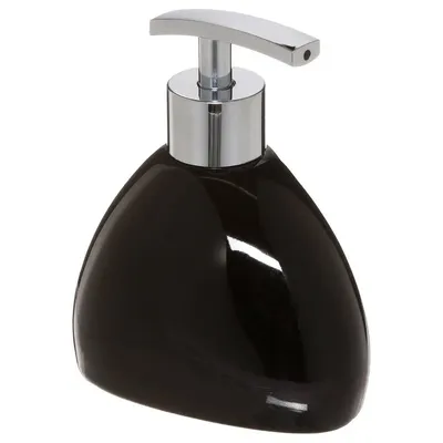 Produktbild von 5Five Seifenpumpe/Spender - Keramik - schwarz - 300ml - nachfullbar