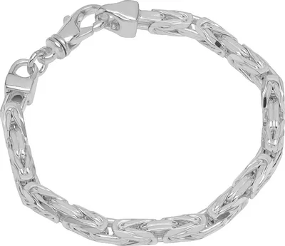 Produktbild von Armband 925 Sterling Silber 22cm Königskette 8 fach diamantiert Herren Armkette
