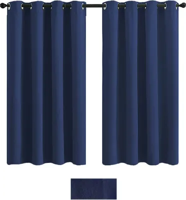 Immagine prodotto di Tenda ad occhiello 130x213cm Tenda blu opaca Tenda per soggiorno Camera da letto