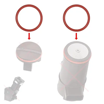 Image de 2x joint torique pour Jura Impressa ENA Micro A1 A5 A7, ainsi que Nivona Nivo 8101-8107 joint de piston pour l'unité d'ébouillantage