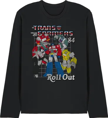Immagine prodotto di Maglietta a maniche lunghe unisex "Roll Out" ispirata a Transformers, per uomo/donna, taglia S, colore nero (codice prodotto: TV26533)