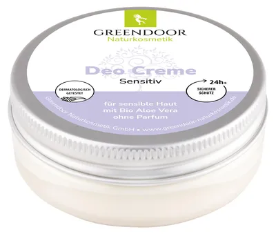 Produktbild von GREENDOOR Deo Creme Sensitiv, parfumfreies Deodorant