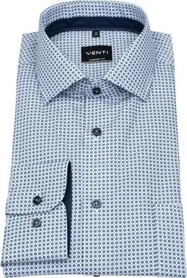 Produktbild von Venti - Comfort - Herren Langarm Hemd in verschiedenen Farben (226110930), Größe:47, Farbe:Blau (100)