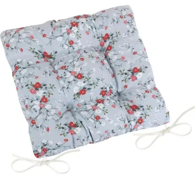 Obrázok produktu pre Prešívaný sedák DITA – 40 x 40 cm – sivý, červený, biely