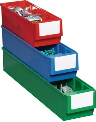 Produktbild von Regalkasten L400xB91xH81mm rot PP PROMAT