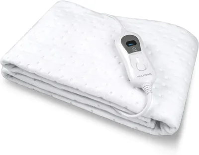 Immagine prodotto di Coperta elettrica - Coperta riscaldante - Rilassamento dopo il lavoro - Spegnimento automatico - 150 x 80 cm - Bianca
