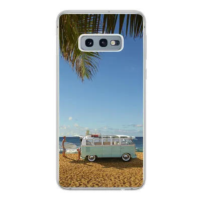 Produktbild von MuchoWow® Handyhülle Schutzhülle Hülle für Samsung Galaxy S10e Strand - Bus - Surfen Silikon Softcase Handy Hülle - Handy