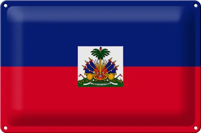 Produktbild von Blechschild Flagge Haiti 30x20cm Flag of Haiti