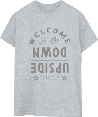 Produktbild von Netflix - "Stranger Things Welcome To Upside Down" T-Shirt für Damen BI44183 (L) (Grau)
