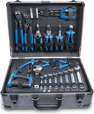 Produktbild von Werkzeugkoffer mit 149-teiligem Set aus Chrom-Vanadium-Stahl