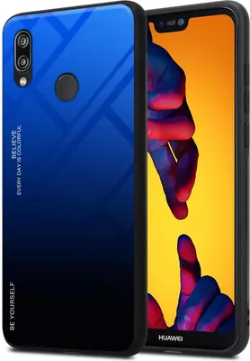 Produktbild von Cadorabo Hülle für Huawei P20 LITE 2018 / NOVA 3E Schutz Hülle in Schwarz Handyhülle TPU Etui Cover Case Tempered Glas