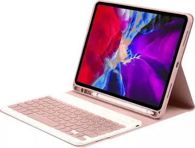 Produktbild von Hülle für Apple iPad Mini 4 5 | 7,9 Zoll - Tastatur Bluetooth Smartcover Schutzhülle Smart Cover Magic Tasche Case - Rosa