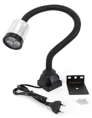 Produktbild von LED-Maschinenleuchte - Arbeitsleuchte - 6 W - 110–220 V AC - Langer flexibler Schwanenhals - Magnetfuß - Wasserdicht