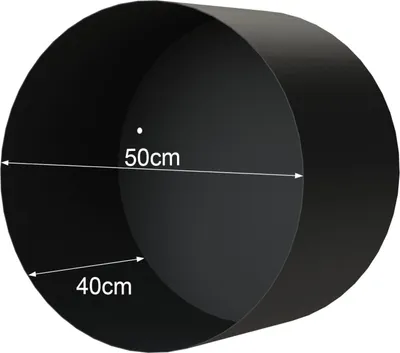 Obrázek produktu pro DanDiBo Stojan na palivové dříví vnitřní kovový černý kulatý nástěnný 50 cm stojan na palivové dříví se zadním panelem 96433 Nástěnný závěsný koš na dřevo Držák na palivové dříví Stojan na dřevo