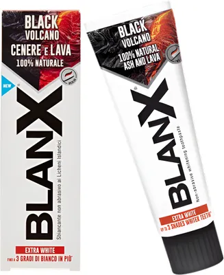 Zdjęcie produktu dla Pasta do zbw wybielajca BLANX Black Volcano 75ml
