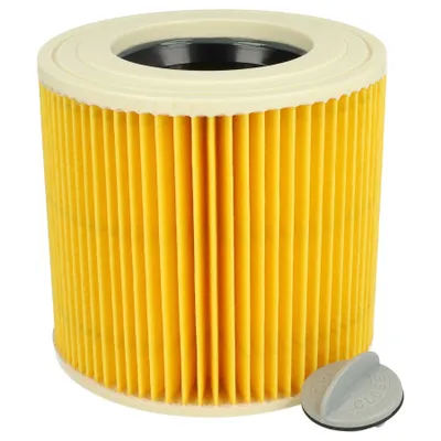 Produktbild von vhbw Faltenfilter kompatibel mit TackLife PVC05B, PVC01B Staubsauger - Patronenfilter Gelb