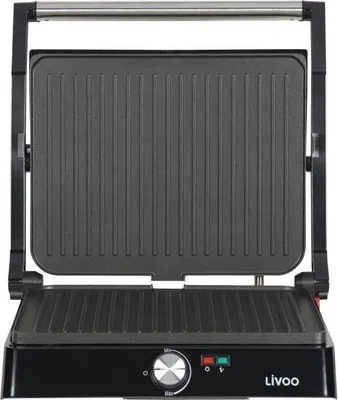 Obrázek produktu pro Kontaktní gril, LIVOO DOC223, 2200 W, nepřilnavý povrch, grilovací plocha 29 x 23 cm, otevření 180° pro funkci plancha