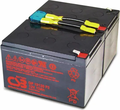 Produktbild von CSB Blei-Akkumulator, 24 V-, 12 Ah, geeignet für APC RBC6