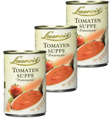 Image de Soupe de tomates Lacroix crémeuse aux herbes de Provence 400ml pack de 3