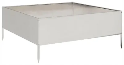 Produktbild von Hochbeet Stahl 100x100x25 cm Schwarz pulverbeschichtet