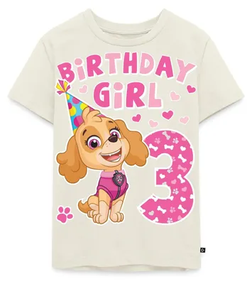 Produktbild von Spreadshirt Paw Patrol 3 Jahre Geschenk 3. Geburtstag Skye Kinder Premium T-Shirt, 110/116 (4 Jahre), Naturweiß