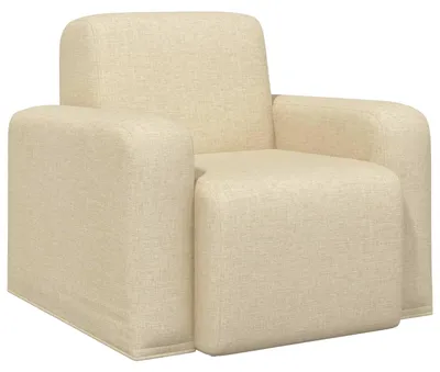 Zdjęcie produktu dla vidaXL Fotel kremowy materiał